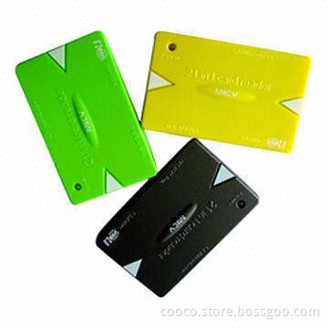 Promotional Card USB Flash Drives with 1 to 256GB Memory Capacity and 10-year Data Retention